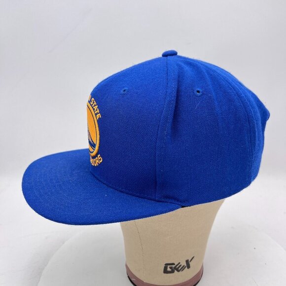 Golden State Warriors Mitchell & Ness NBA The City Blue Snapback Cap Hat - Picture 3 of 11